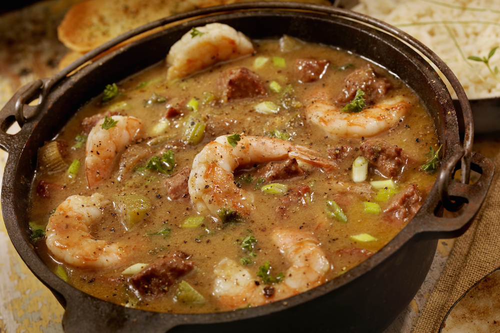 bowl of seafood gumbo